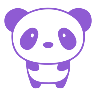 Little Panda Decal (Lavender)